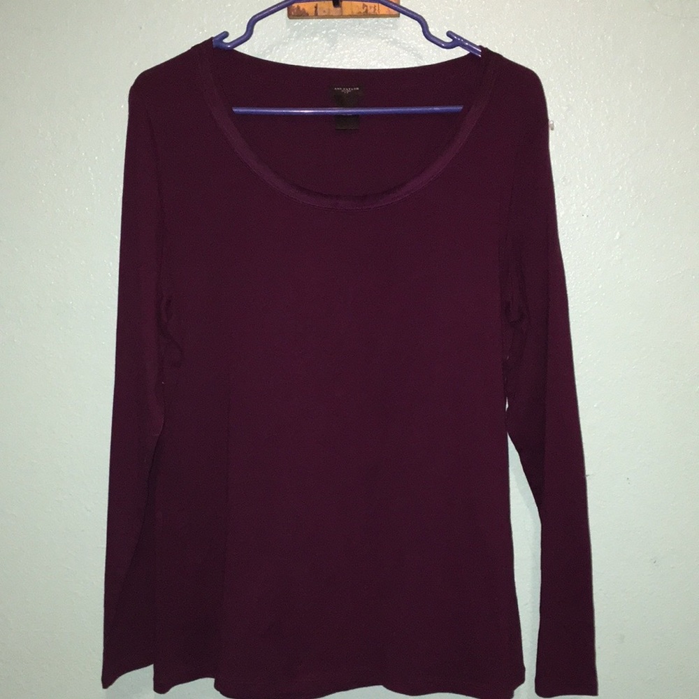Ann Taylor purple t-shirt